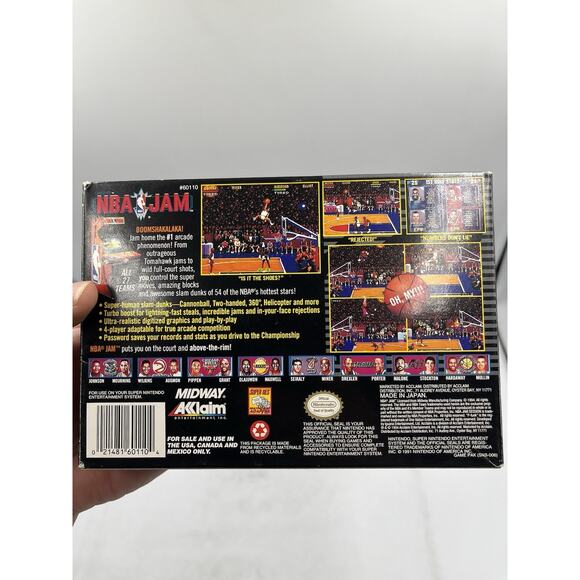 NBA Jam (Super Nintendo SNES) With Original Box - Great Condition - Picture 5 of 16
